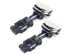 アルミマグネット式ボディマウント ブラック(2pcs) [YA-0531BK]