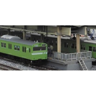 JR103系関西形 ウグイス 高運転台車 4両編成動力付きトータルセット(塗装済キット) [1229T]]