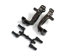 アルミフロントハブキャリアセット(L,R/17.5°/ガンメタリック/MP9) [IFW474]