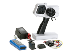 ファインスペック 2.4G 電動RCドライブセット(ホワイト&ブラック) [47352]