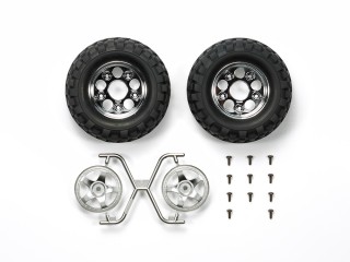 ロックブロックタイヤ&2ピース5本スポークホイール(CC-01) [OP-1554]