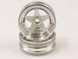 2.2インチ用フロントホイール(2入/サテンクローム/スコーピオン2014) [SCH005SC]