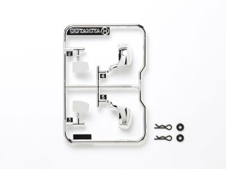 ツーリングカー用メッキミラー [OP-1732]