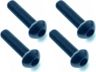 70-75ジュラルミンヘックスボタンビス 3×12(ブラック) 4本入 [NAR-312BK]]