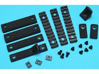 URX III レイル・カバーセット(S)(BK) [GP-COP037A]