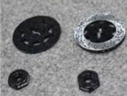 アルミブレーキディスク 分離タイプ 2個入(ブラック) 直径 35.5mm 厚さ 0.8mm オフセット6mm [US88096]