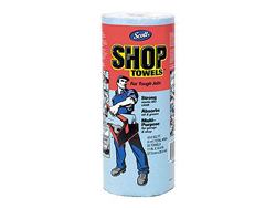 ショップタオル(紙ウエス) ブルー 60枚入 [SHOPTOWEL]