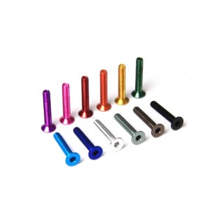 ジュラルミンヘックス皿ビス Ｍ3×18ｍｍ 5個 ブラック [R31M069BK]]