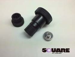 ハイスピードギヤ&超硬質アルミピニオン23Tセット(タミヤ ワイルドウイリー2用) [SWR-30B]