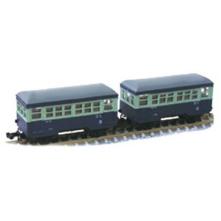 銚子電気鉄道 ハフ1・ハフ2 客車セット(青電色) [14047]]