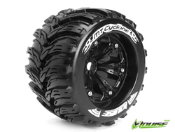 1/8接着済モンスタートラックタイヤ(MT-CYCLONE)(1/2オフセット/ブラック/2pcs) [AV3220BH]