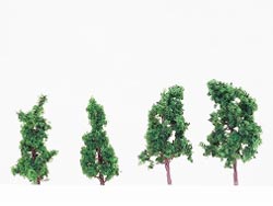 樹木 レギュラー 深緑色 50mm(4本入り) [CT-006]