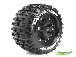 1/8接着済モンスタートラックタイヤ(MT-PIONEER)(1/2オフセット/ブラック/2pcs) [AV3218BH]