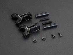 ARフロントロアアームセットﾄ Ver.2.0 3.0mm(ブラック) [US88117BK]