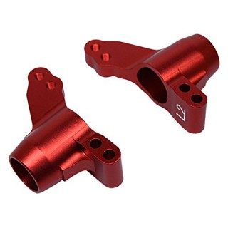 アルミリヤハブ(トー角2度)(レッド)(タミヤ MF-01X用) [SMF-342R]]