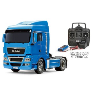 1/14RC MAN TGX 18.540 4×2 XLX(フレンチブルー) フルオペレーションセット [56349]]