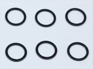 アルミカラー M5×6.4×1.0t(ブラック) 6個入り [SGE-7510BK]