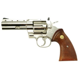 COLT パイソン.357マグナム 4inch R-model ニッケルフィニッシュ / ガスリボルバー [TNK-00757]]
