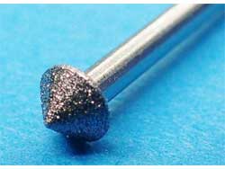 電着ダイヤモンドビット 三角ヘッド 90°×5mm (3本入/#120/軸径2.35φ) [DPC2051]