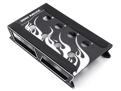 1/10用マルチファンクション カーセットアップスタンド ブラック [YT-0149BK]