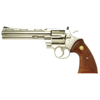 COLT パイソン.357マグナム 6inch R-model ニッケルフィニッシュ / ガスリボルバー [TNK-00762]]