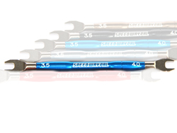 デュアルターンバックルレンチ 3.5mm×4.0mm ヨコモブルー [PE029-YB]