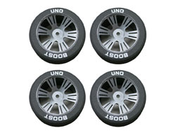 1/10ホイル接着済GPツーリングタイヤ BOOST 1台分セット [UN10CBS]