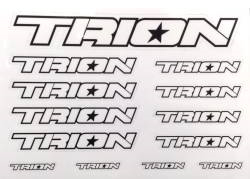 TRION ロゴデカール ホワイト カット済(1枚入) [TR-LDWH]
