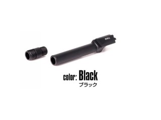 東京マルイ ガスブローバック M&P9用 メタルアウターバレルSAS(14mm逆ネジ・CCW)(ブラック) [LL-15499]