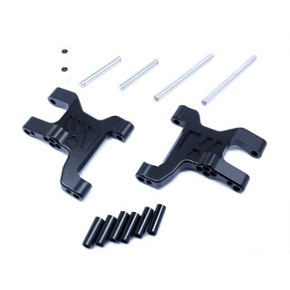 アーチ状アルミフロントサスアーム ブラック(CC-01) [CCR-31FBK]]