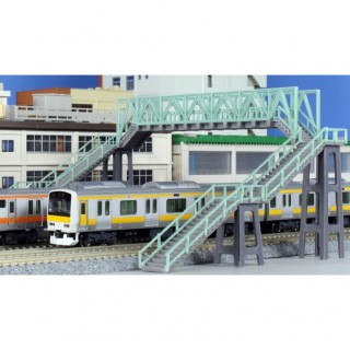 トラス形跨線橋(淡緑) [28-402]]