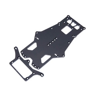 TB-YR12XX用アルミ製2.0mmメインシャシー&ロアブレースSet(70-75T6ジュラルミン材) [TB20189]]