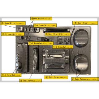 インナー&オーバーフェンダーセット(カーボンスタイル) [PAI-805]]