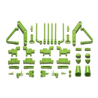 WR-02CB L/Nパーツ(ボディマウント/サスアーム) イエローグリーン [47407]]