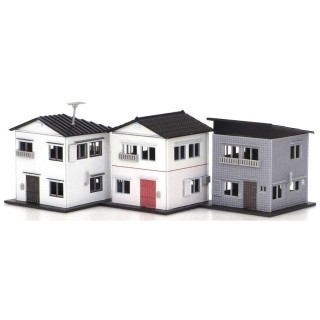着色済み 住宅セットA(3棟入り) [2587]]