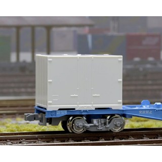 12fコンテナ 背高タイプ 4方リブ無 側面2方向開き 無塗装 [C-6151]]