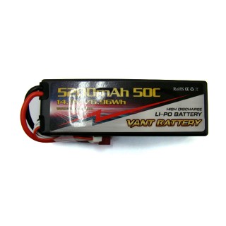 Li-Poバッテリー 14.8V 5200mAh 50C 薄型 [VT5200-50-4S]]