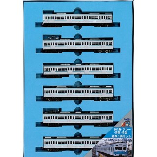 301系・グレー・青帯・冷改 基本6両セット [A0058]]