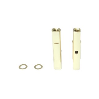 アルミポストセット 25L(ゴールド) 0.5tカラー付 2個入 [SGE-5025G]]