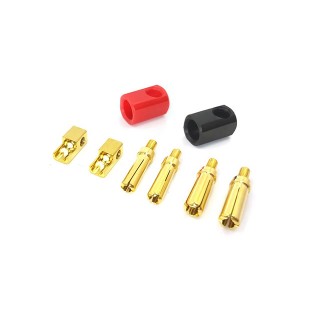 T-WORK'S L型バッテリーコネクター(プラグ脱着式・4mm & 5mm) [EA-033]]