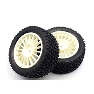 リアラリータイヤセット接着済み/ホワイト [XCT160780WH#]]