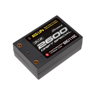 Drift Special ACG LiPo 7.4V 2600mAh 60C/110C Super Short Size [GFG011]]