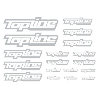 TOPLINEオリジナル切り文字ステッカー typeA マットホワイト(中抜き) [TP-104]]