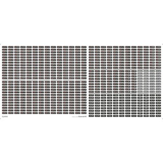 14系 / 24系 行先表示 西日本 -ゴム窓枠・黒- [EJ6006]]