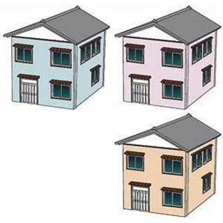 着色済み住宅セットB [GM-2593]]