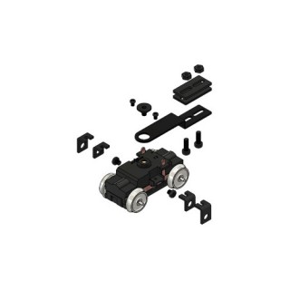 コアレスパワートラック 軸間26mm φ10.5プレート車輪 [#05002]]