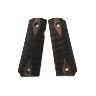 ウッドグリップ M45CQP/DOC(ダイヤチェッカー/ダークブラウン) [AWG-433]]