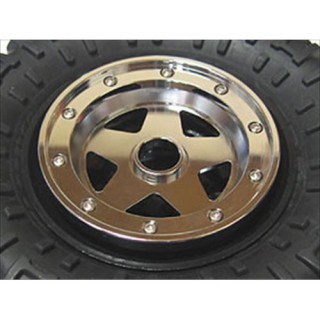 クロームアルミホイールリング タミヤCR-01用 5本スポーク [SCR-5]]