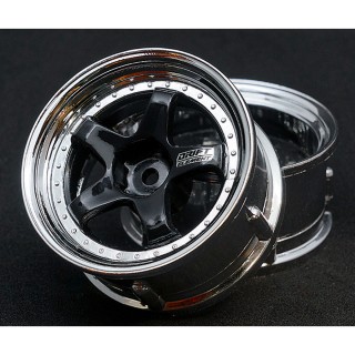 Drift Element Wheel - Adj Offset(2) / Hi Gross 2K Black Face Chrome Lip [DE-012]]