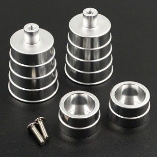 アルミマフラー 2pcs タミヤWR02CB用 シルバー [TAWR-026SV]]